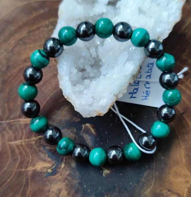 Malachite et hématite 